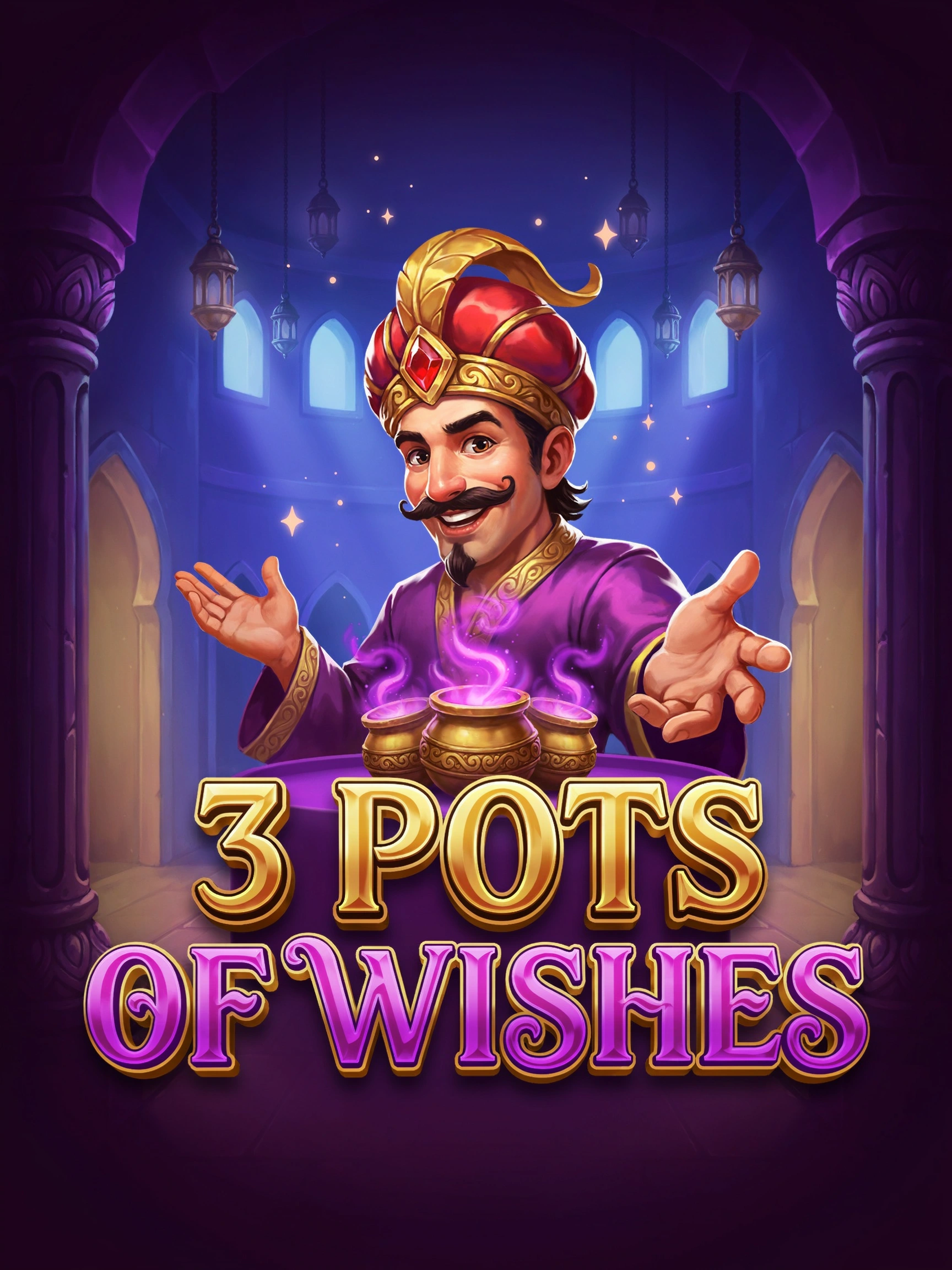 Promo art for the 3 Pots of Wishes pokie